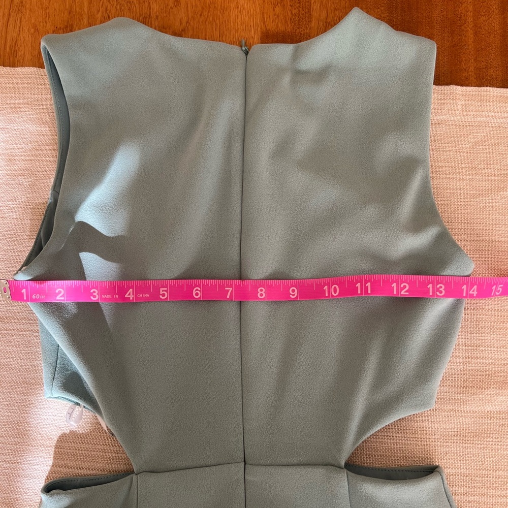 Lulu’s Utterly Smitten Dusty Sage Cutout Side Maxi Dress - Picture 8 of 9